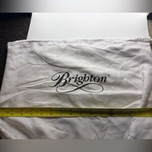 Brighton White Dust Bag White, Medium,15x17